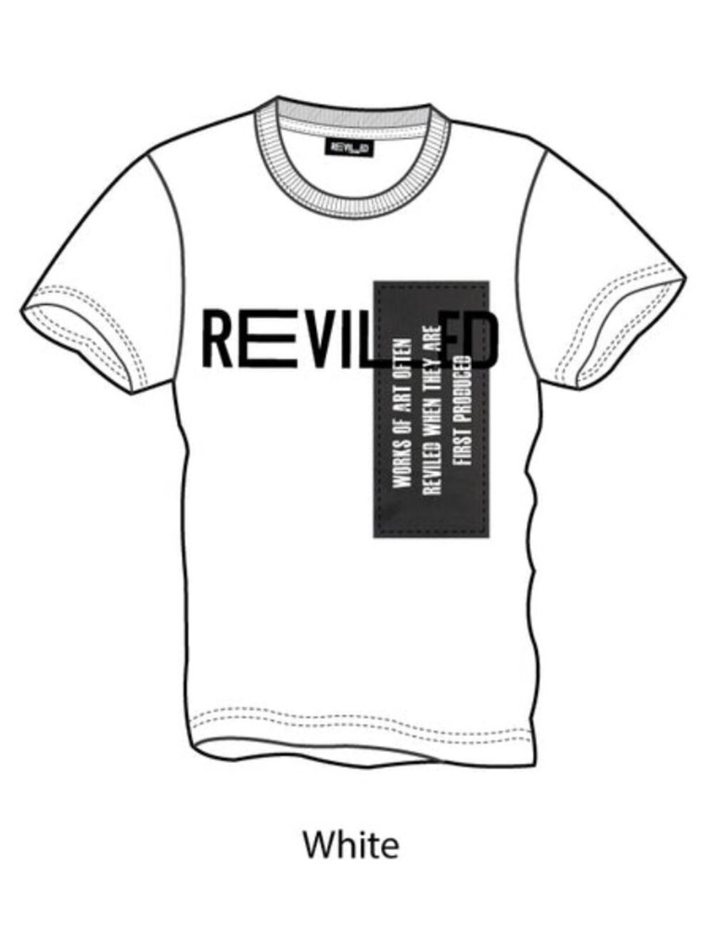 REVILED Art of Illusion Organic Cotton Tee White S-XL
